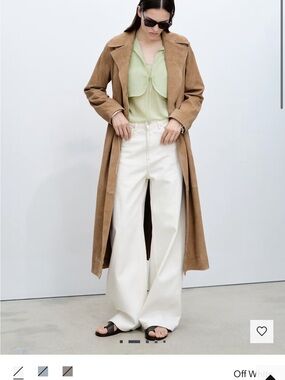 Mango off white HIGH-RISE BALLOON JEANS